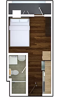 Studio Unit floor plan